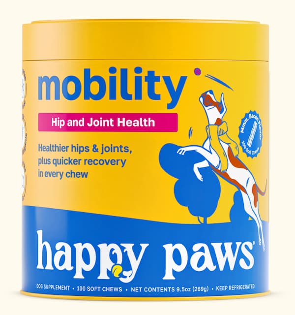 Mobility chews from Happy Paws for dogs